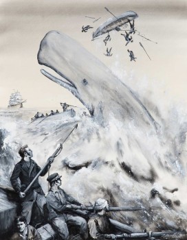 kvaš, papír 39 x 31 cm, 2022 / gouache on paper
(Galerie Artrium)